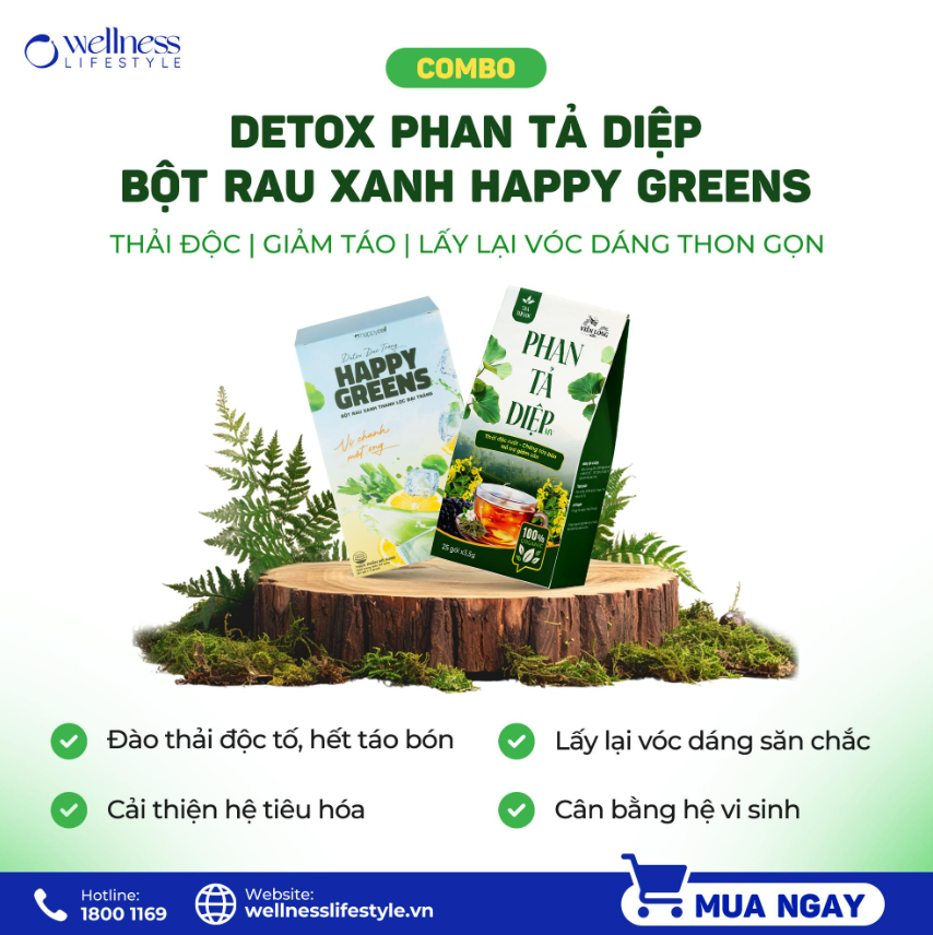 Combo Làm Sạch giúp đẩy nhanh quá trình thanh lọc và thải độc