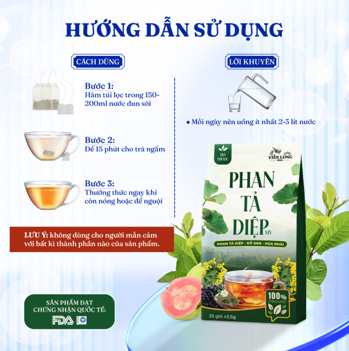 Cách sử dụng trà Phan Tả Diệp