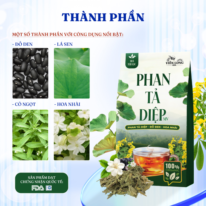 Thành phần có trong trà Phan Tả Diệp