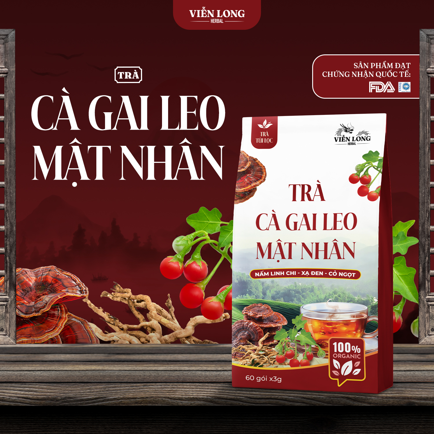 Trà cà gai leo mật nhân giúp hỗ trợ giảm nóng trong người nổi mụn