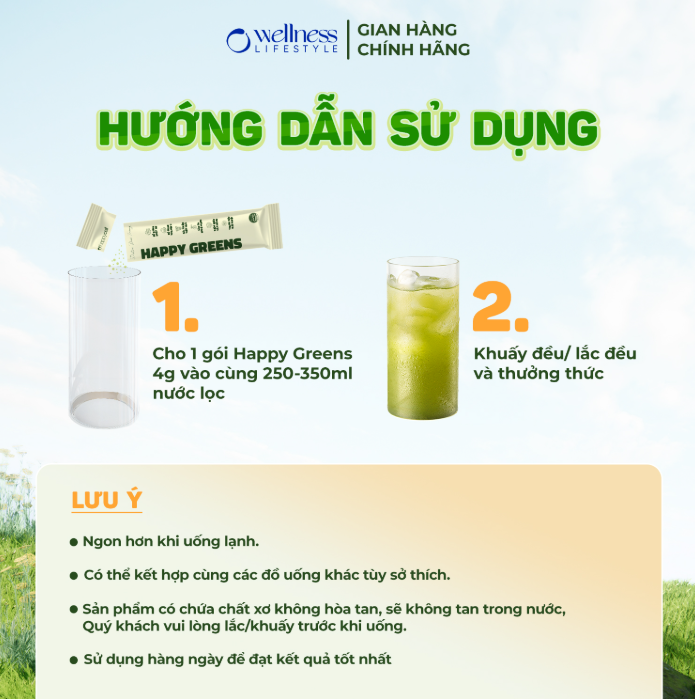 Cách sử dụng Happy Greens sao cho đạt hiệu quả nhanh chóng