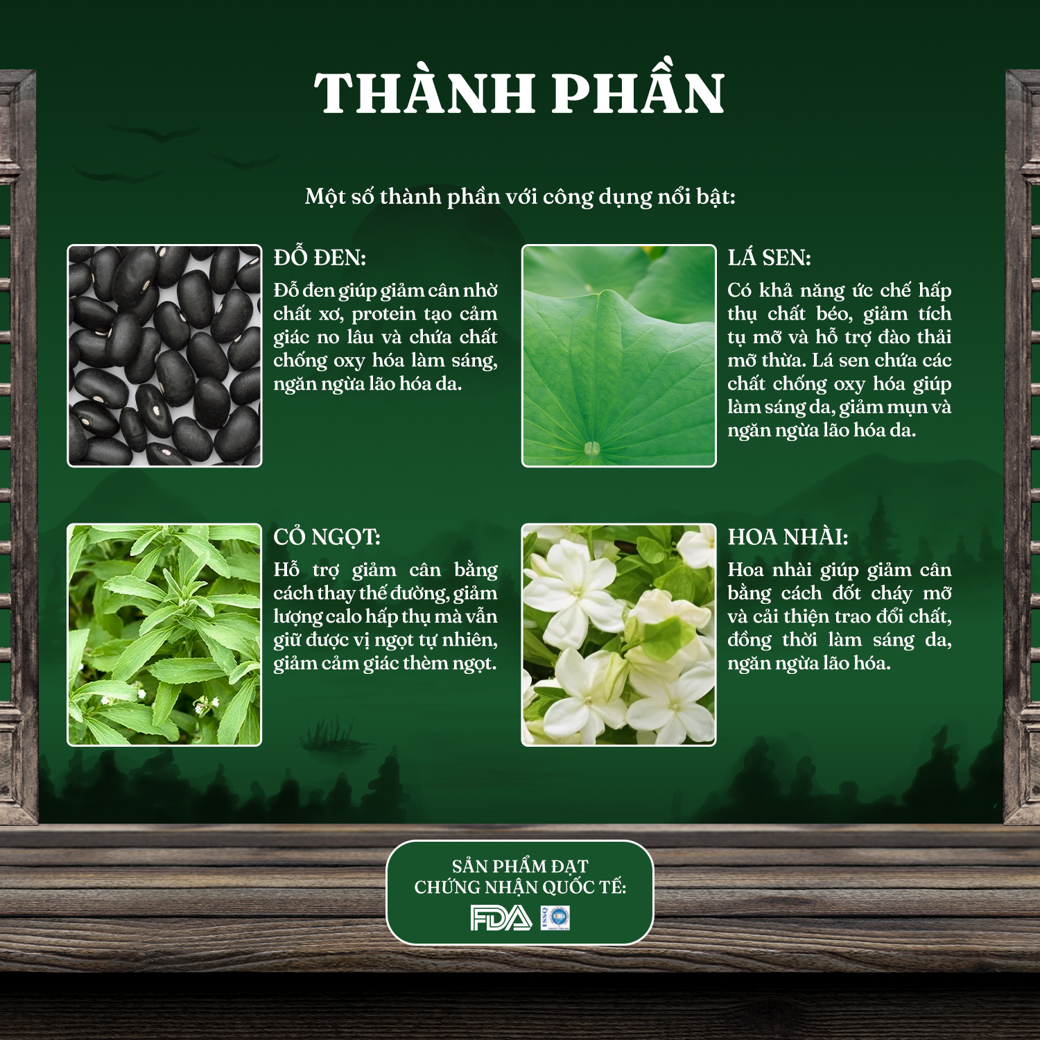 Nhiều thành phần tốt cho hệ tiêu hóa trong trà phan tả diệp